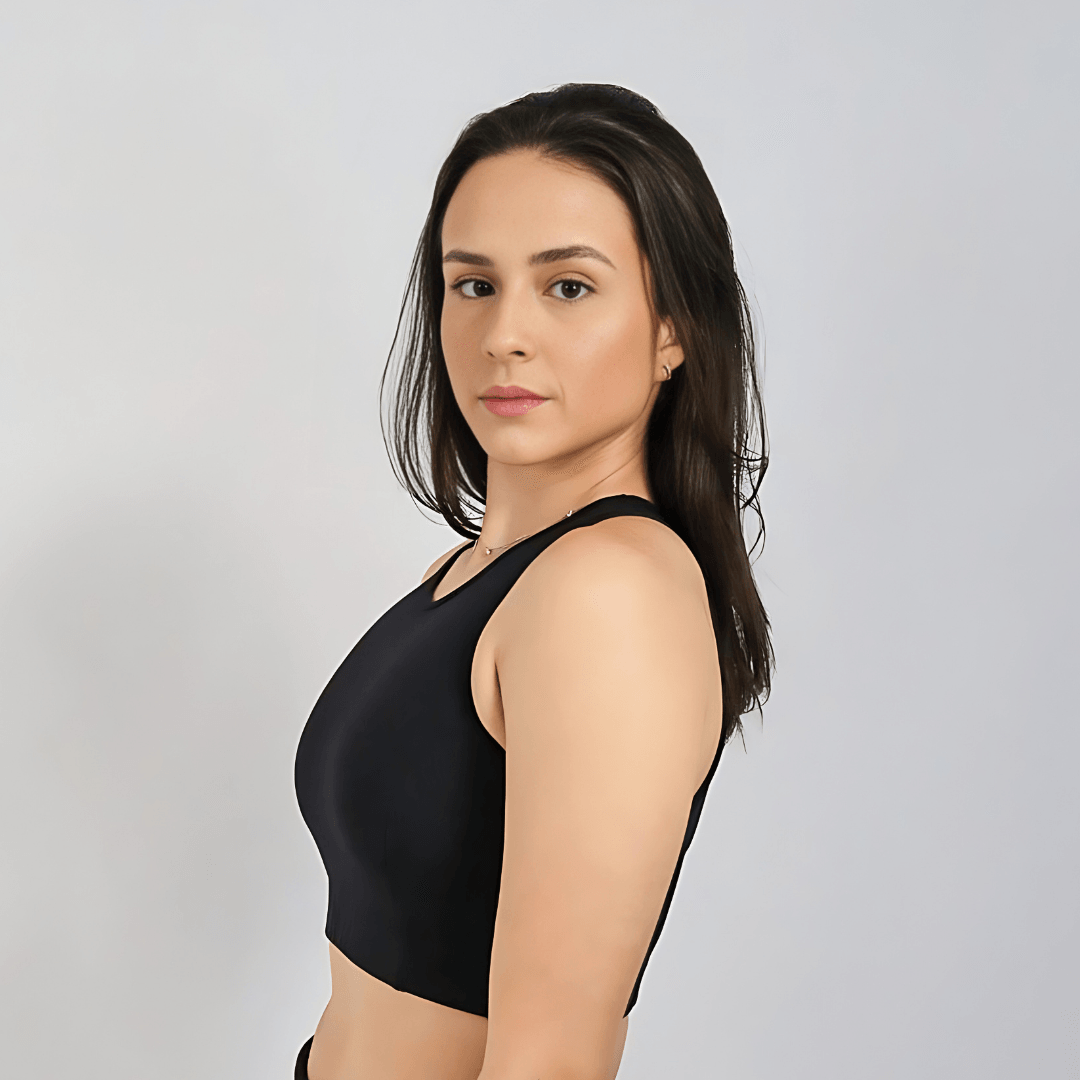 Top fitness alta sustentação cor preta modelo ML1