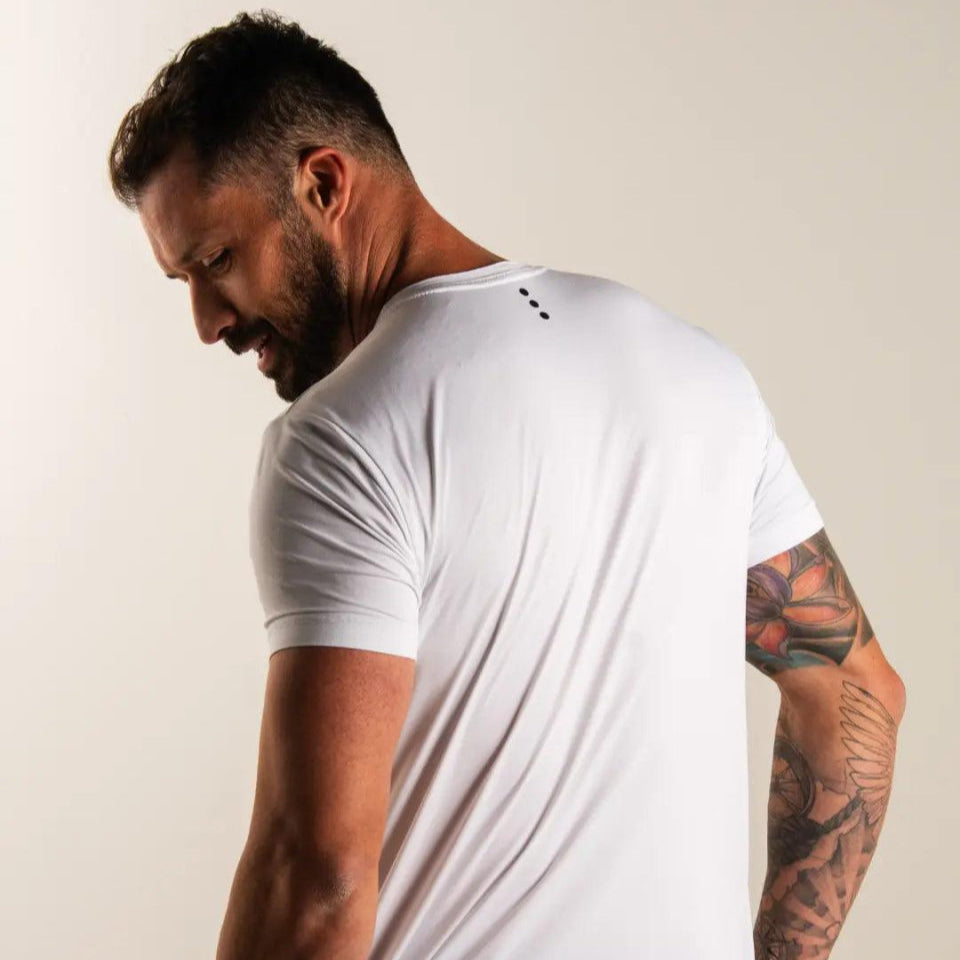 Camiseta masculina academia cor branca