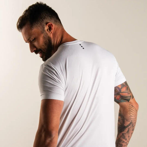 Camiseta masculina academia cor branca