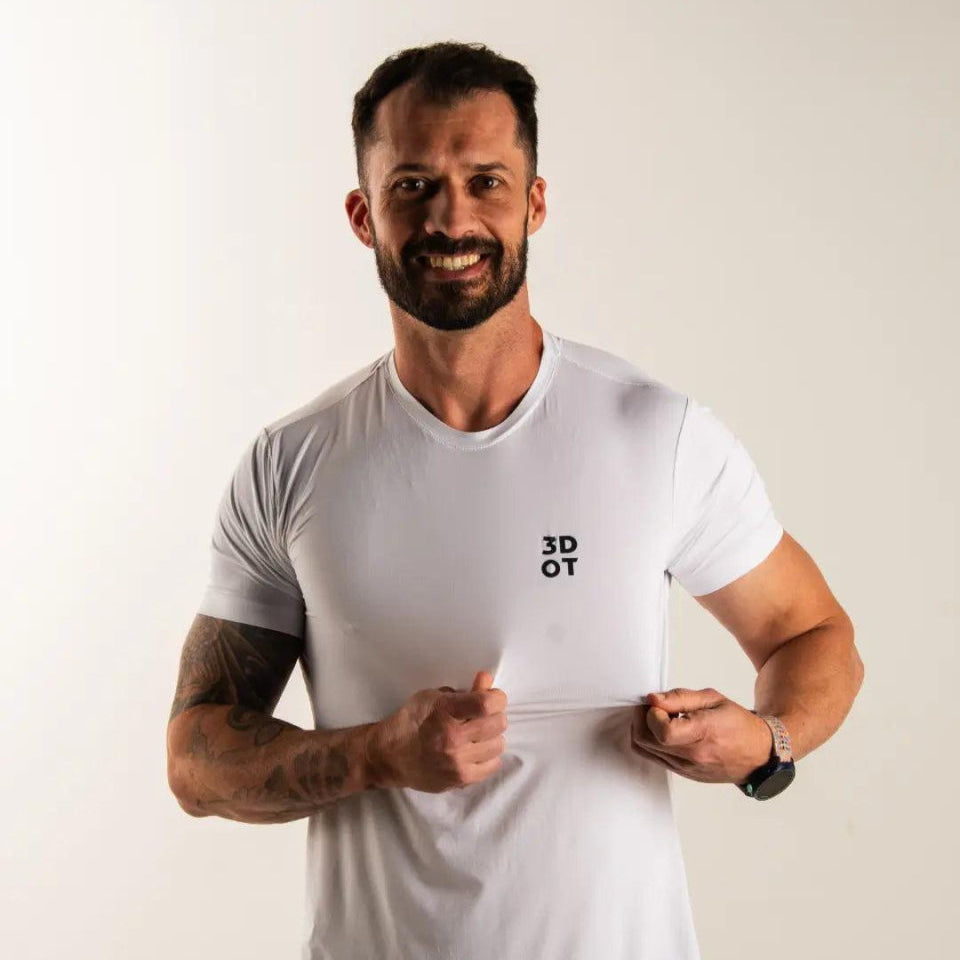 Camiseta masculina modelo njoy tecido UV