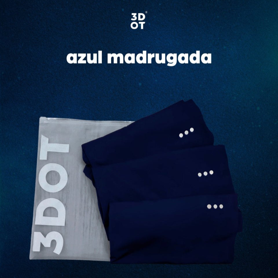 Kit 3 camisetas masculinas academia e corrida cor azul madrugada