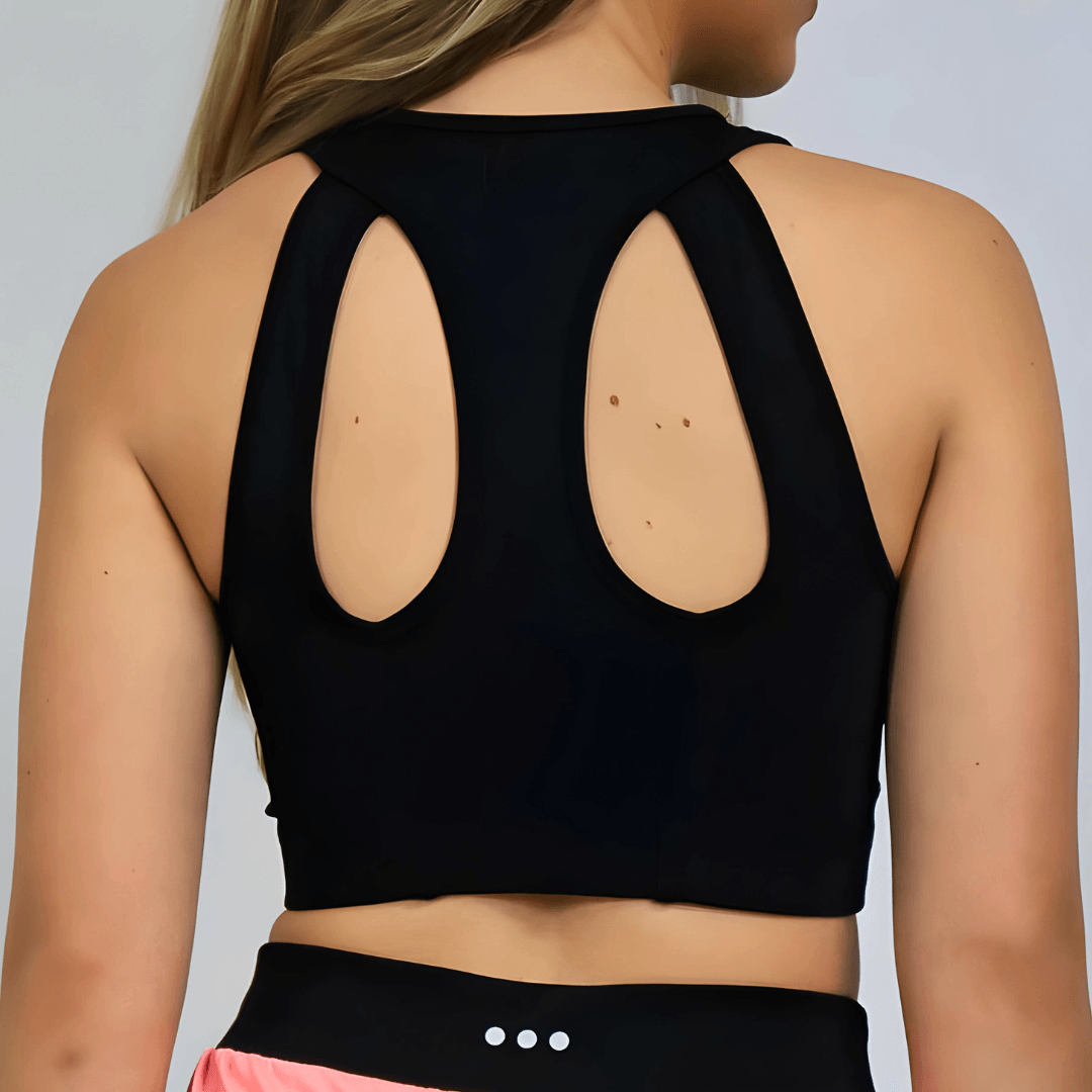 Top fitness alta sustentação cor preta modelo ML1